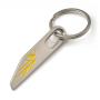 View Abstract Flag Keyring Grey Full-Sized Product Image